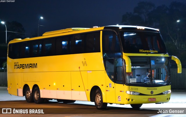 Viação Itapemirim 20205 na cidade de Curitiba, Paraná, Brasil, por Jean Genser. Número da foto: #9240180.
