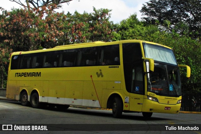 Viação Itapemirim 49007 na cidade de São Paulo, São Paulo, Brasil, por Tulio Machado. ID da foto: 9239743.