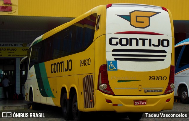 Empresa Gontijo de Transportes 19180 na cidade de Jequié, Bahia, Brasil, por Tadeu Vasconcelos. ID da foto: 9237799.