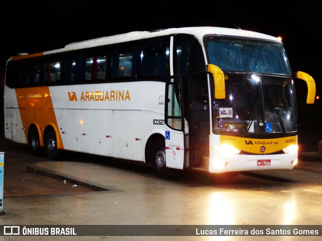 Viação Araguarina 10323 na cidade de Barra do Garças, Mato Grosso, Brasil, por Lucas Ferreira dos Santos Gomes. Número da foto: #9240830.