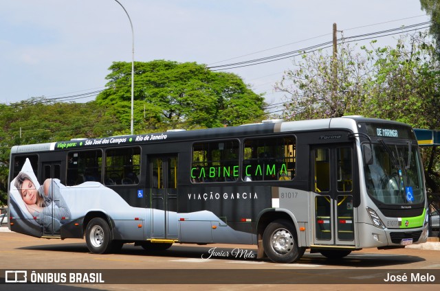 Viação Garcia 81017 na cidade de Maringá, Paraná, Brasil, por José Melo. Número da foto: #9239990.