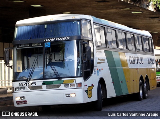 Empresa Gontijo de Transportes 11495 na cidade de Belo Horizonte, Minas Gerais, Brasil, por Luís Carlos Santinne Araújo. ID da foto: 9240432.