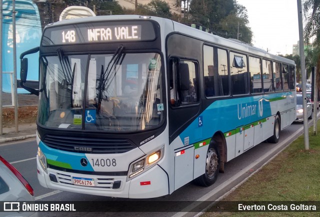 Unimar Transportes 14008 na cidade de Cariacica, Espírito Santo, Brasil, por Everton Costa Goltara. ID da foto: 9239820.