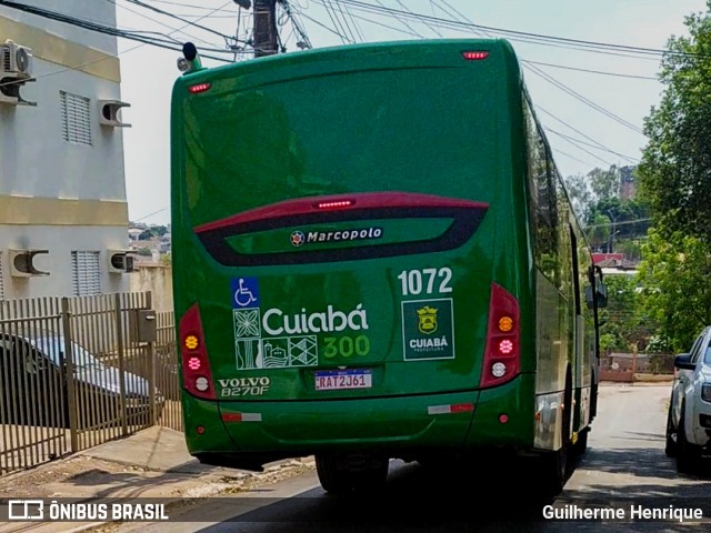 Viação Paraense Cuiabá Transportes 1072 na cidade de Cuiabá, Mato Grosso, Brasil, por Guilherme Henrique. ID da foto: 9239480.