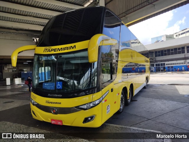 Viação Itapemirim 17031 na cidade de Rio de Janeiro, Rio de Janeiro, Brasil, por Marcelo Horta. ID da foto: 9238734.