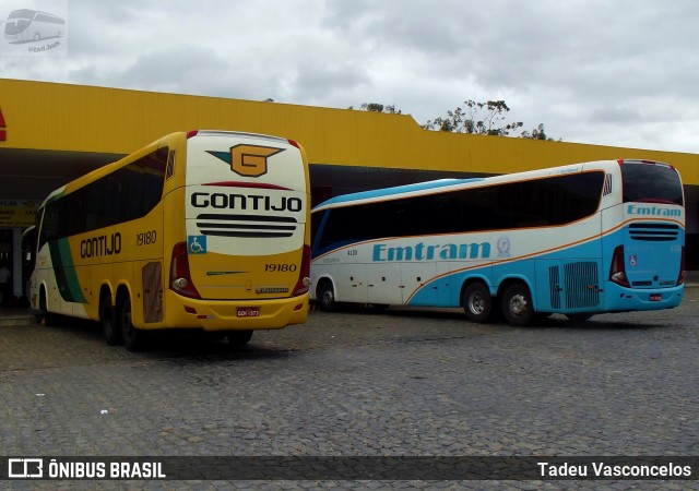 Empresa Gontijo de Transportes 19180 na cidade de Jequié, Bahia, Brasil, por Tadeu Vasconcelos. Número da foto: #9237798.
