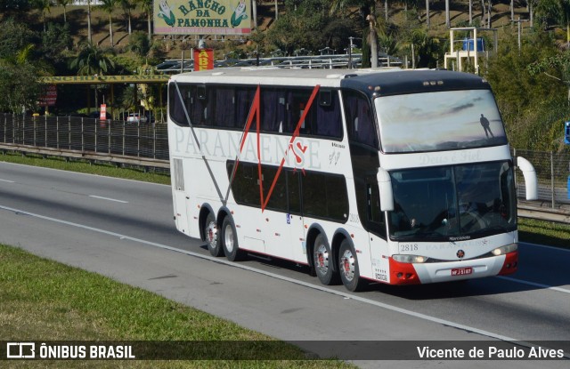 Paranaense Turismo 2818 na cidade de Santa Isabel, São Paulo, Brasil, por Vicente de Paulo Alves. ID da foto: 9239776.