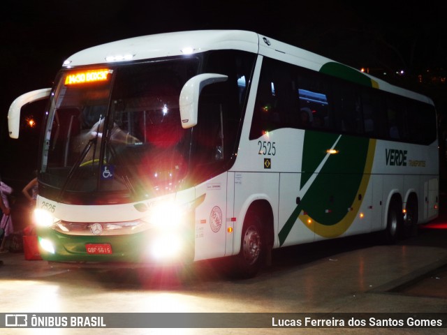 Verde Transportes 2525 na cidade de Barra do Garças, Mato Grosso, Brasil, por Lucas Ferreira dos Santos Gomes. ID da foto: 9240849.