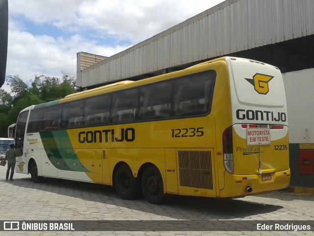 Empresa Gontijo de Transportes 12235 na cidade de Governador Valadares, Minas Gerais, Brasil, por Eder Rodrigues. ID da foto: 9238506.