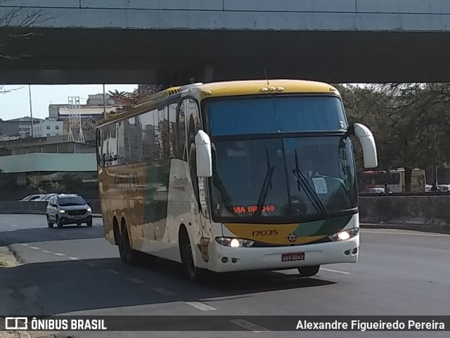 Empresa Gontijo de Transportes 17035 na cidade de Belo Horizonte, Minas Gerais, Brasil, por Alexandre Figueiredo Pereira. ID da foto: 9240890.