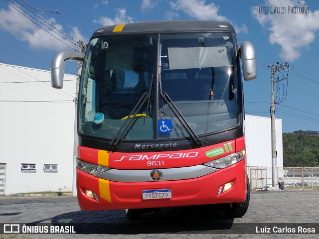 Viação Sampaio 9631 na cidade de Juiz de Fora, Minas Gerais, Brasil, por Luiz Carlos Rosa. ID da foto: 9242174.