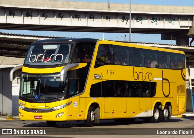 Brisa Ônibus 11865 na cidade de Rio de Janeiro, Rio de Janeiro, Brasil, por Leonardo Fidelli. Número da foto: #9244579.