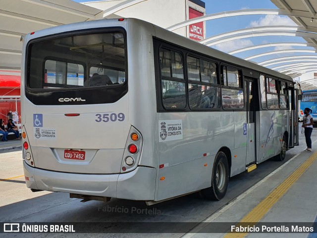 Viação Rosa Vitória da Conquista 3509 na cidade de Vitória da Conquista, Bahia, Brasil, por Fabrício Portella Matos. ID da foto: 9242724.