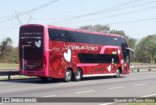 Viação Sampaio 11727 na cidade de Santa Isabel, São Paulo, Brasil, por Vicente de Paulo Alves. ID da foto: 9243785.