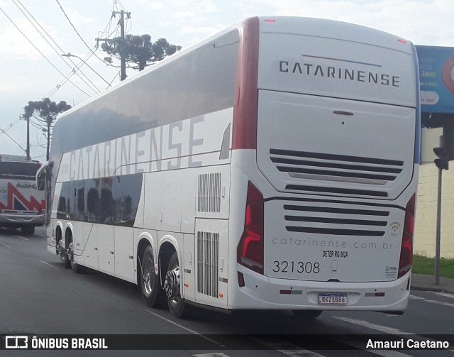 Auto Viação Catarinense 321308 na cidade de Curitiba, Paraná, Brasil, por Amauri Caetano. ID da foto: 9243582.