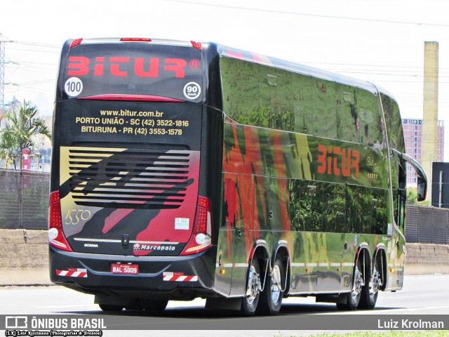 Bitur Transporte Coletivo e Turismo 1550 na cidade de Aparecida, São Paulo, Brasil, por Luiz Krolman. Número da foto: #9242623.