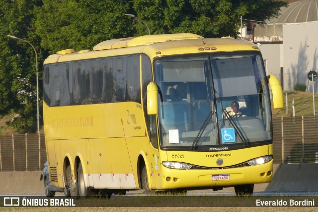 Viação Itapemirim 8635 na cidade de São José dos Campos, São Paulo, Brasil, por Everaldo Bordini. ID da foto: 9242493.