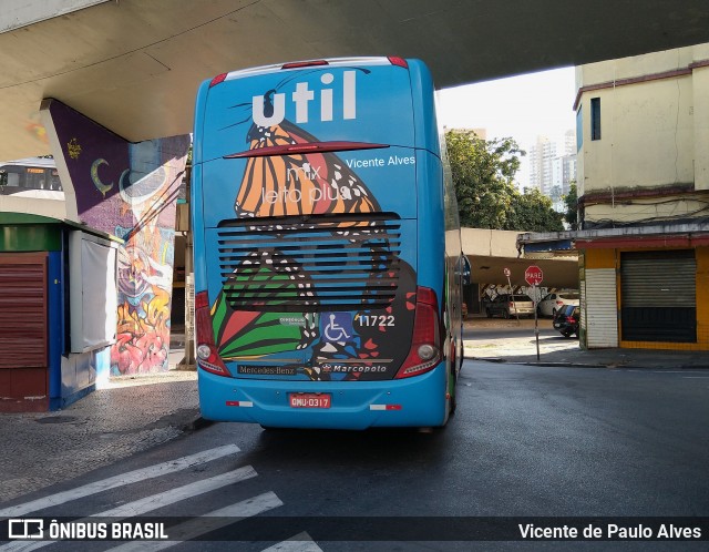 UTIL - União Transporte Interestadual de Luxo 11722 na cidade de Belo Horizonte, Minas Gerais, Brasil, por Vicente de Paulo Alves. Número da foto: #9244095.
