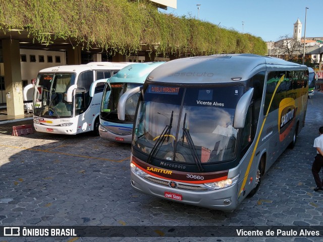 Saritur - Santa Rita Transporte Urbano e Rodoviário 30660 na cidade de Belo Horizonte, Minas Gerais, Brasil, por Vicente de Paulo Alves. ID da foto: 9241611.