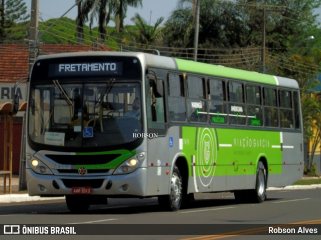Viação Garcia 7419 na cidade de Paranavaí, Paraná, Brasil, por Robson Alves. Número da foto: #9242320.