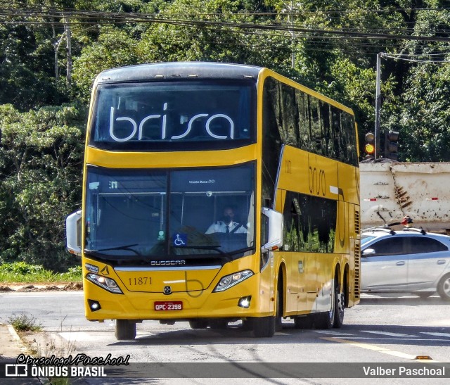 Brisa Ônibus 11871 na cidade de Juiz de Fora, Minas Gerais, Brasil, por Valber Paschoal. ID da foto: 9245024.