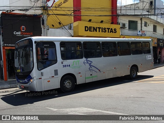 Viação Rosa Vitória da Conquista 3514 na cidade de Vitória da Conquista, Bahia, Brasil, por Fabrício Portella Matos. ID da foto: 9243194.