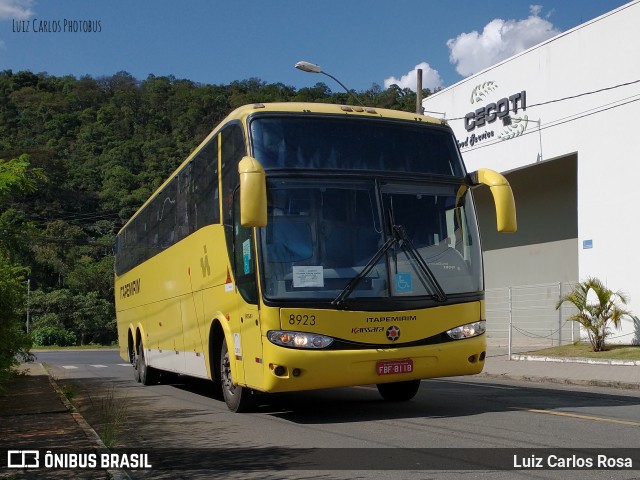 Viação Itapemirim 8923 na cidade de Juiz de Fora, Minas Gerais, Brasil, por Luiz Carlos Rosa. ID da foto: 9242252.