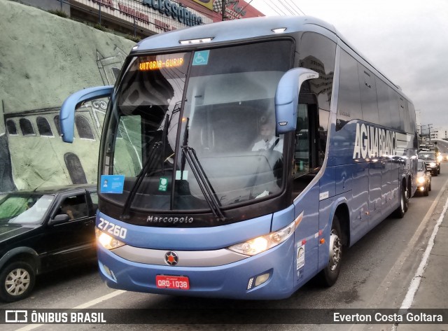 Viação Águia Branca 27260 na cidade de Cariacica, Espírito Santo, Brasil, por Everton Costa Goltara. Número da foto: #9247793.