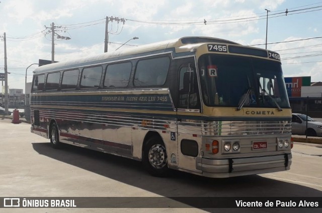 Viação Cometa 7455 na cidade de Betim, Minas Gerais, Brasil, por Vicente de Paulo Alves. ID da foto: 9248386.