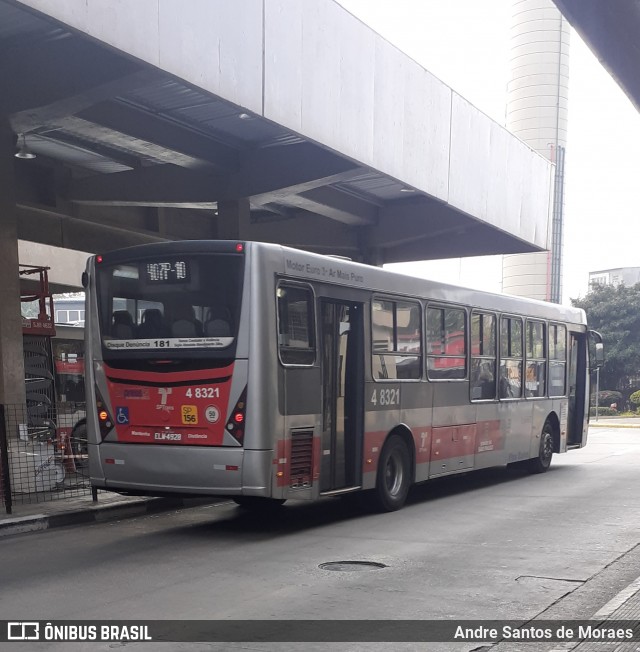 Express Transportes Urbanos Ltda 4 8321 na cidade de São Paulo, São Paulo, Brasil, por Andre Santos de Moraes. Número da foto: #9249066.