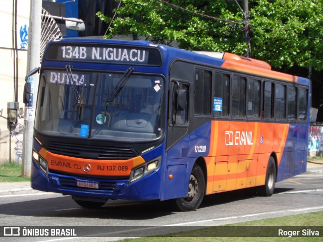 Evanil Transportes e Turismo RJ 132.089 na cidade de Nova Iguaçu, Rio de Janeiro, Brasil, por Roger Silva. Número da foto: #9246540.