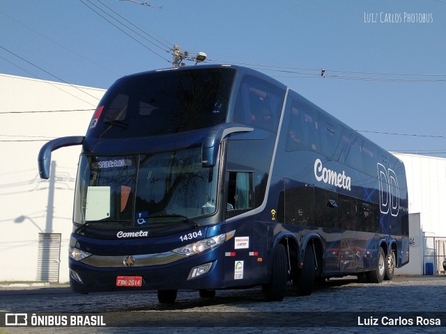 Viação Cometa 14304 na cidade de Juiz de Fora, Minas Gerais, Brasil, por Luiz Carlos Rosa. Número da foto: #9248864.