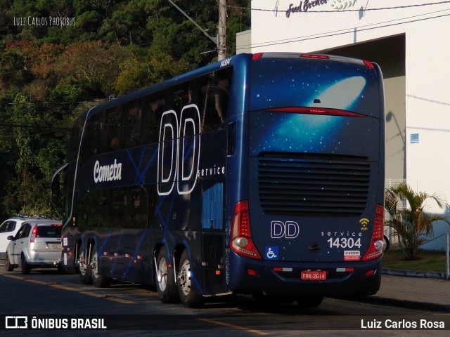 Viação Cometa 14304 na cidade de Juiz de Fora, Minas Gerais, Brasil, por Luiz Carlos Rosa. ID da foto: 9248775.