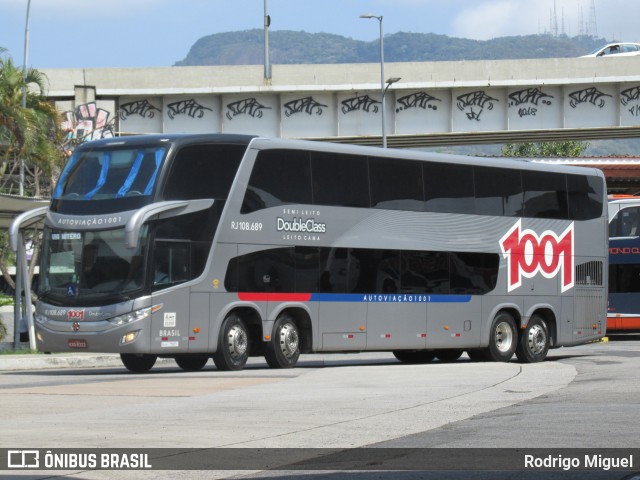 Auto Viação 1001 RJ 108.689 na cidade de Rio de Janeiro, Rio de Janeiro, Brasil, por Rodrigo Miguel. Número da foto: #9249245.