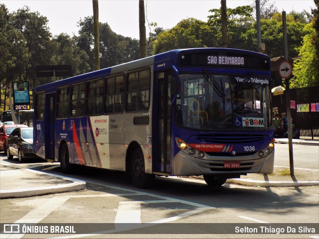 Auto Viação Triângulo 1036 na cidade de São Paulo, São Paulo, Brasil, por Selton Thiago Da Silva. Número da foto: #9245980.