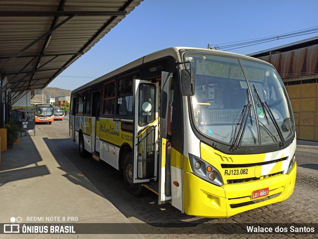 Viação Nilopolitana RJ 123.082 na cidade de Queimados, Rio de Janeiro, Brasil, por Walace dos Santos. ID da foto: 9245951.