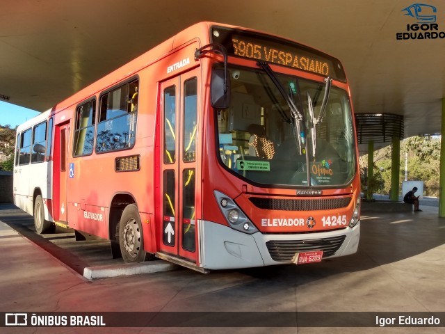 Expresso Unir 14245 na cidade de Vespasiano, Minas Gerais, Brasil, por Igor Eduardo. Número da foto: #9246796.