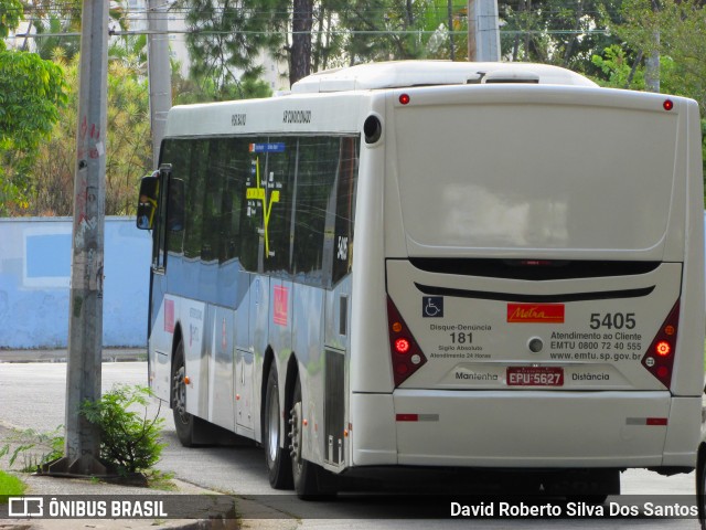 Metra - Sistema Metropolitano de Transporte 5405 na cidade de Santo André, São Paulo, Brasil, por David Roberto Silva Dos Santos. ID da foto: 9247366.