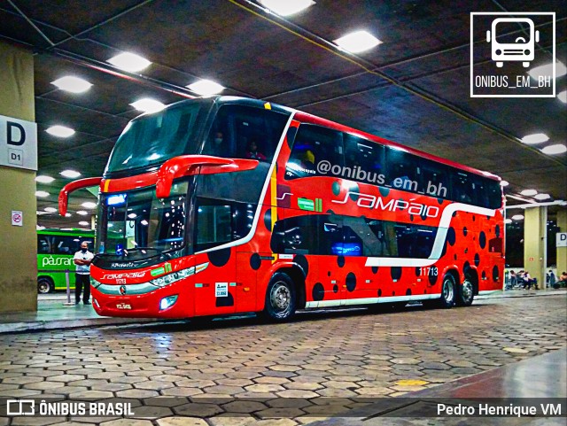 Viação Sampaio 11713 na cidade de Belo Horizonte, Minas Gerais, Brasil, por Pedro Henrique VM. Número da foto: #9246285.