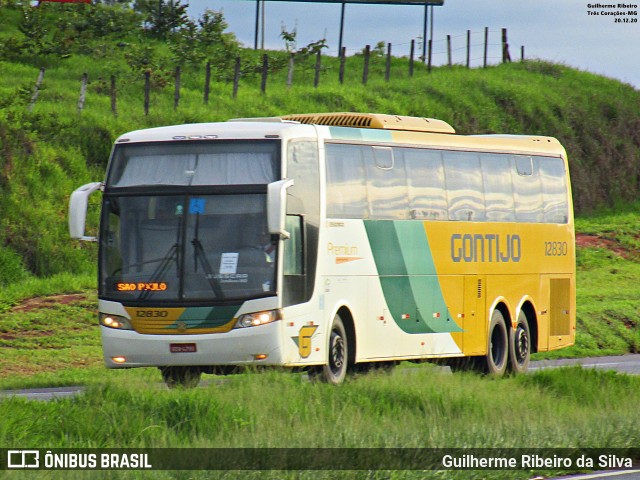 Empresa Gontijo de Transportes 12830 na cidade de Três Corações, Minas Gerais, Brasil, por Guilherme Ribeiro da Silva. ID da foto: 9249294.