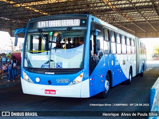VB Transportes e Turismo 1489 na cidade de Campinas, São Paulo, Brasil, por Henrique Alves de Paula Silva. Número da foto: #9250242.