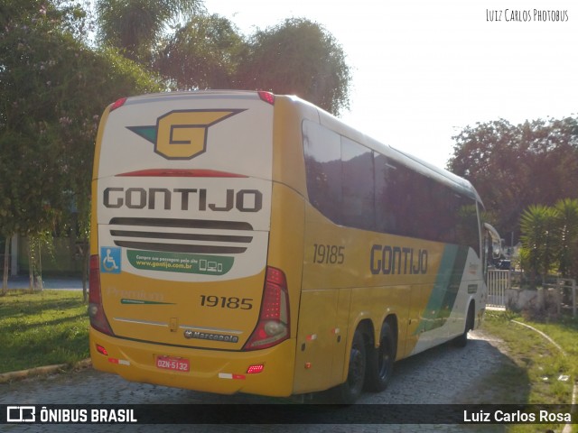 Empresa Gontijo de Transportes 19185 na cidade de Juiz de Fora, Minas Gerais, Brasil, por Luiz Carlos Rosa. ID da foto: 9252249.