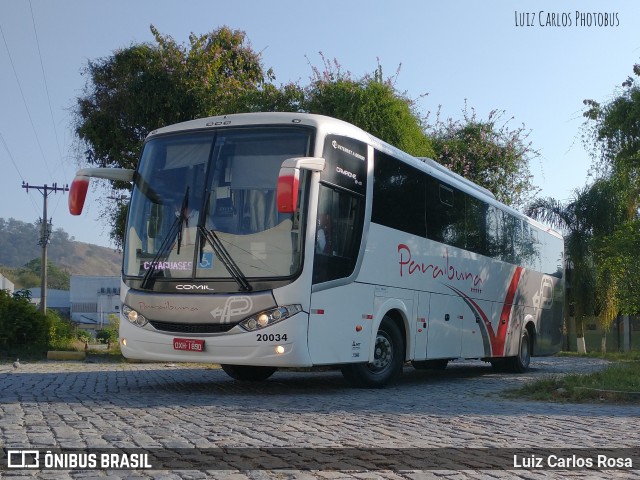 Paraibuna Transportes 20034 na cidade de Juiz de Fora, Minas Gerais, Brasil, por Luiz Carlos Rosa. ID da foto: 9252283.