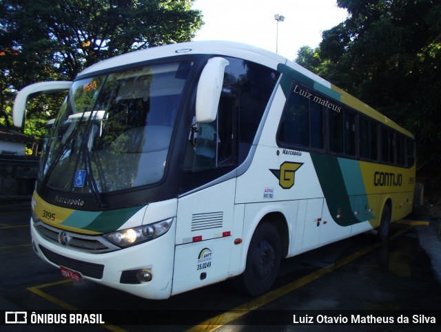 Empresa Gontijo de Transportes 3195 na cidade de Belo Horizonte, Minas Gerais, Brasil, por Luiz Otavio Matheus da Silva. ID da foto: 9252468.