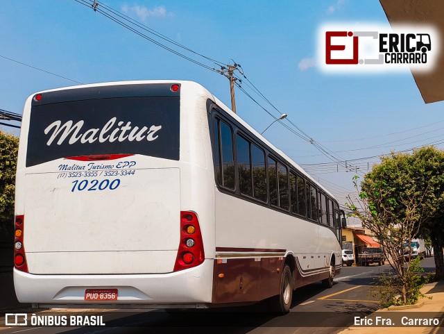 Malitur Turismo 10200 na cidade de Catanduva, São Paulo, Brasil, por Eric Fra.  Carraro. ID da foto: 9250334.