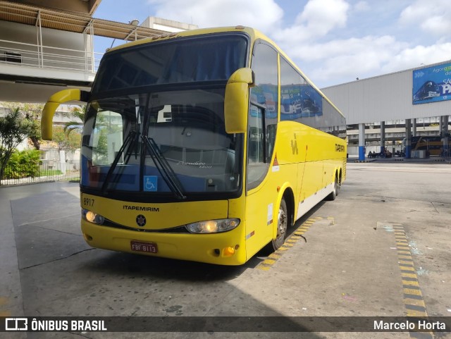 Viação Itapemirim 8917 na cidade de Rio de Janeiro, Rio de Janeiro, Brasil, por Marcelo Horta. ID da foto: 9250284.