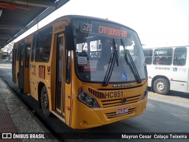 Auto Viação Redentor HC851 na cidade de Curitiba, Paraná, Brasil, por Mayron Cesar  Colaço Teixeira. Número da foto: #9252519.