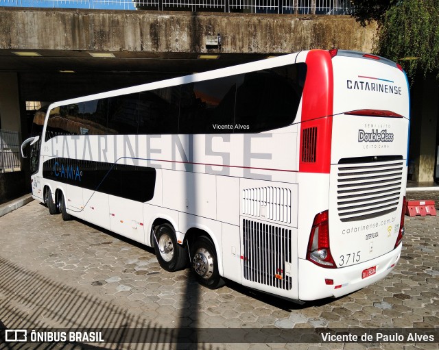 Auto Viação Catarinense 3715 na cidade de Belo Horizonte, Minas Gerais, Brasil, por Vicente de Paulo Alves. ID da foto: 9251287.