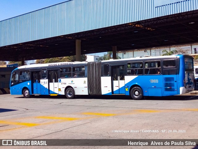 VB Transportes e Turismo 1003 na cidade de Campinas, São Paulo, Brasil, por Henrique Alves de Paula Silva. Número da foto: #9250257.