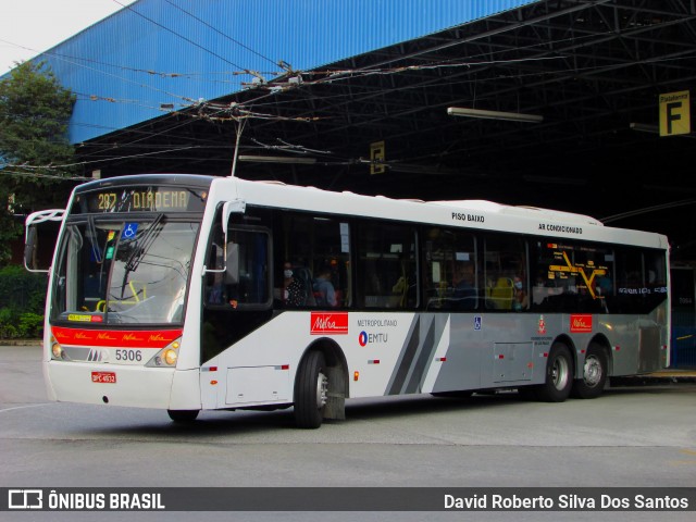 Metra - Sistema Metropolitano de Transporte 5306 na cidade de Santo André, São Paulo, Brasil, por David Roberto Silva Dos Santos. ID da foto: 9249898.